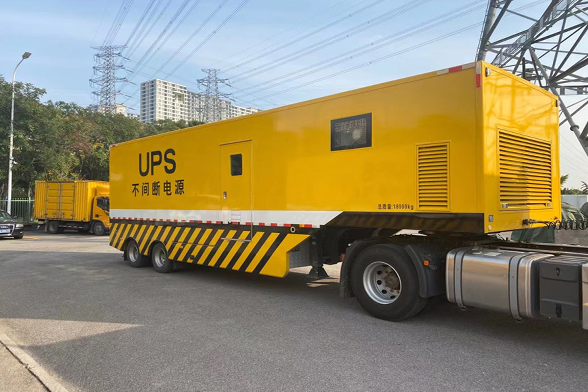 白云矿区发电机租赁施工现场